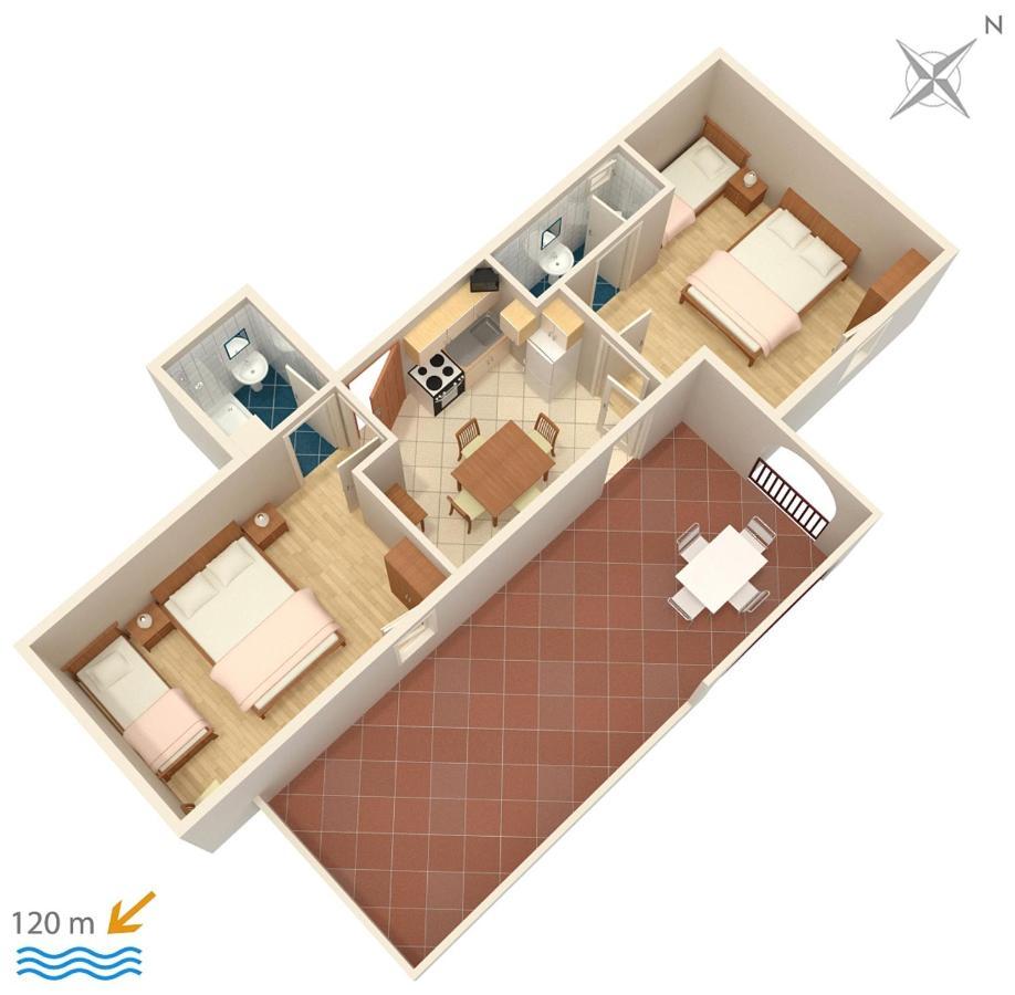 Apartments By The Sea Suha Punta, Rab - 5050 Kampor Exterior photo