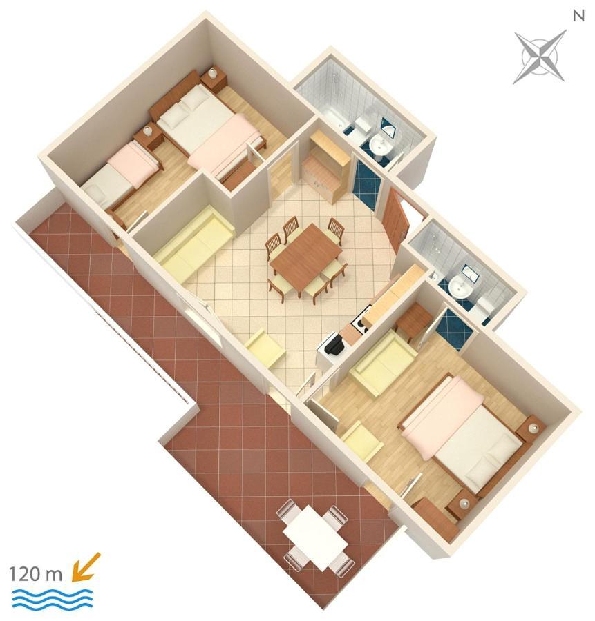 Apartments By The Sea Suha Punta, Rab - 5050 Kampor Exterior photo
